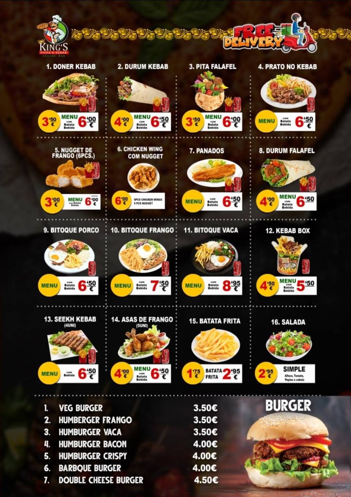 Kings Pizza e Kebab: Melhor Pizza e Comida Árabe em Um Só Lugar